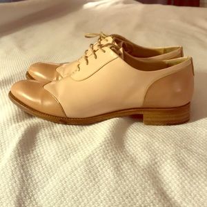 Office of Angela Scott Pink Patent Oxfords